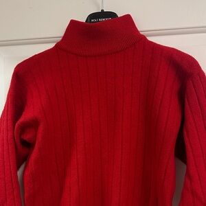 Red Turtleneck Sweater
